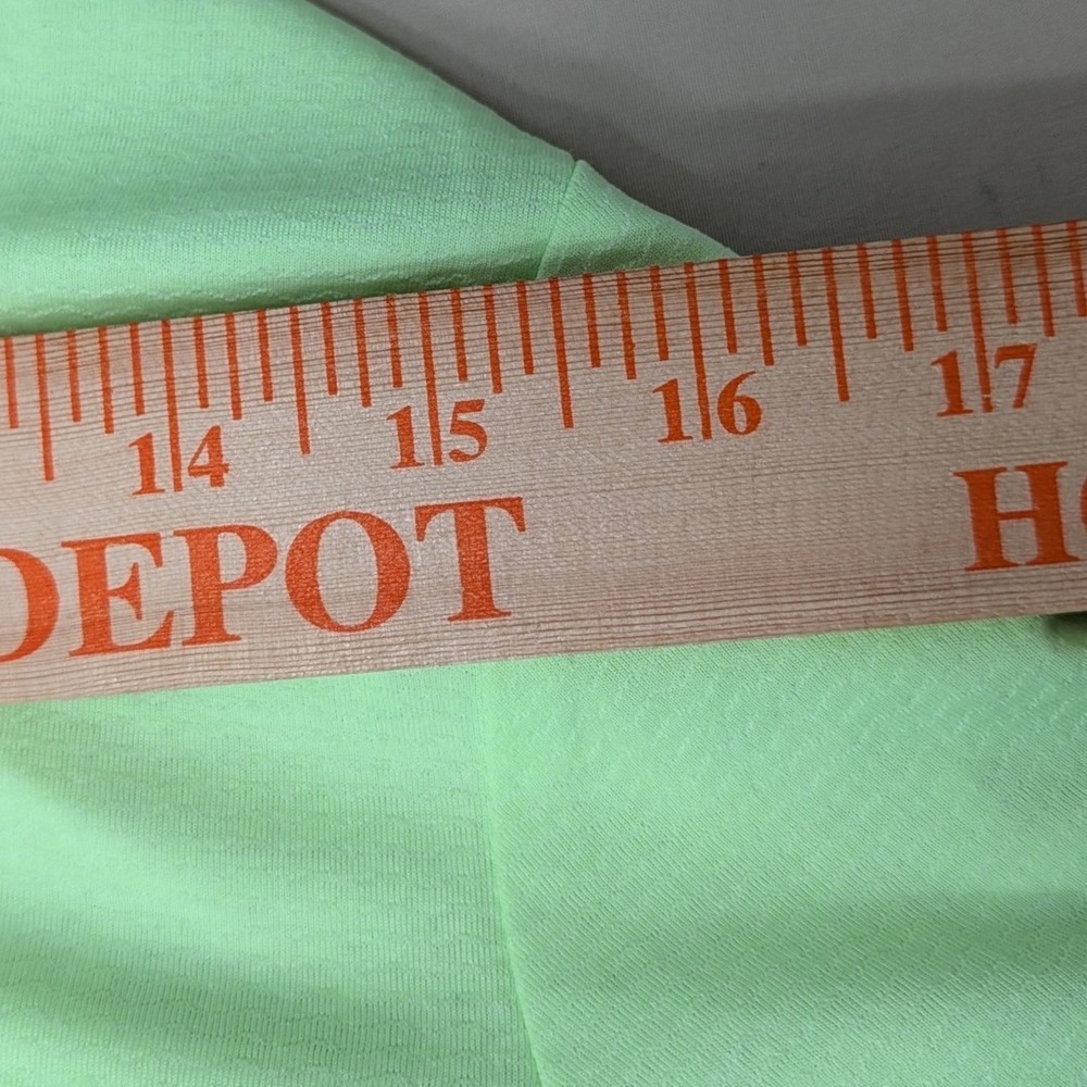 Adidas HEAT.RDY Golf Polo Shirt Lime Green Quarter Zip UPF 50 Womens M NEW - Picture 9 of 12